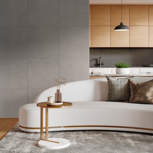 Kangast akustilised paneelid komplektis 2 tükki 60x60 cm Concrete II - Styler-image-1