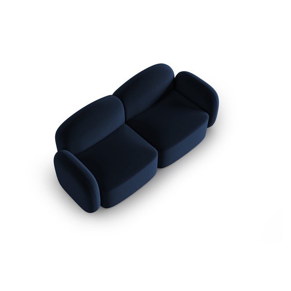 Sinine sametist diivan 194 cm Blair - Micadoni Home-image-3