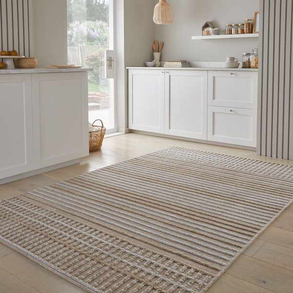 Beež pestav šenill vaip 200x320 cm Elton - Flair Rugs-image-1
