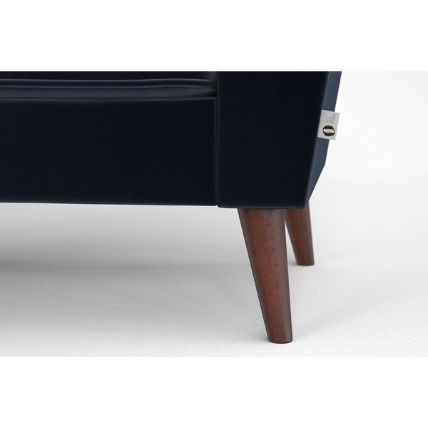 Tumesinine sametne diivan Auteuil - My Pop Design-image-1