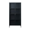 Must metallist vitriinkapp 90x190 cm Carmel – Unique Furniture