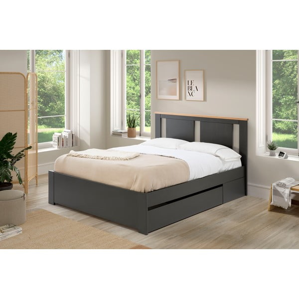 Tumehall kaheinimesevoodi restiga 140x190 cm Enara - Marckeric-image-4