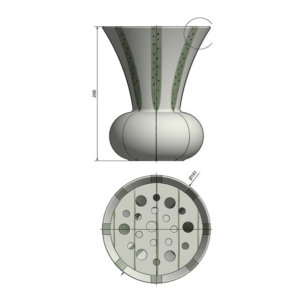 Kivivara vaas, kõrgus 20 cm Signature - Kähler Design-image-4