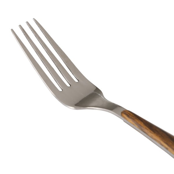 Pruunid-hõbedased roostevabast terasest söögiriistad 24 tk - Ixia-image-1