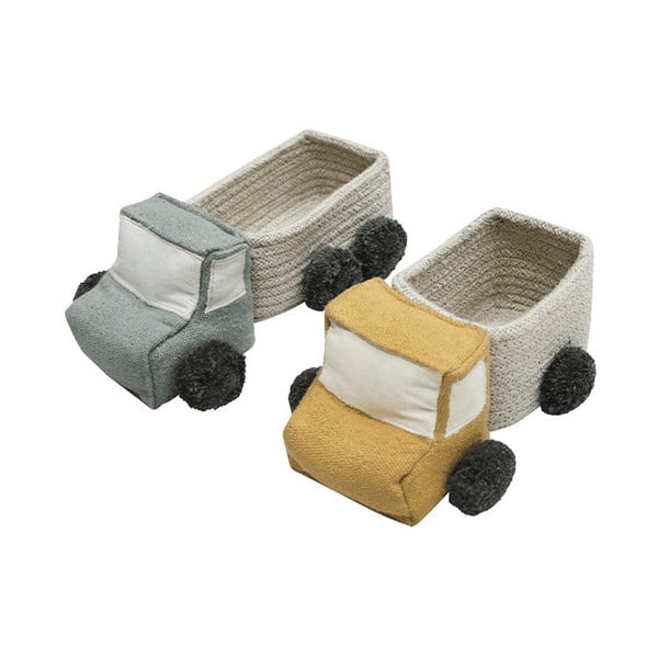 Riidest mänguasjakorvid, 2tk komplektis 24x14x8 cm Truck - Lorena Canals