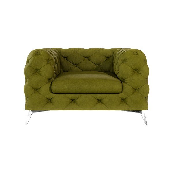 Roheline sametist tugitool Chelsea – Ropez-image-1