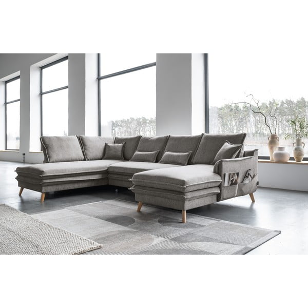 Hall U-kujuline diivanvoodi (vasak nurk) Charming Charlie – Miuform-image-3