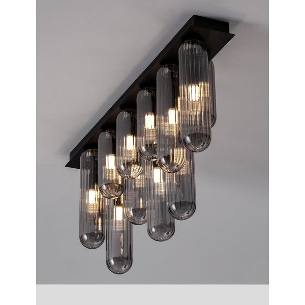 Hall klaasist laevalgusti klaasist varjuga 10x72 cm Gustave - Nova Luce-image-1