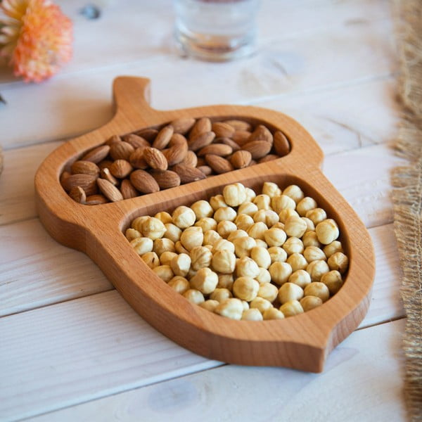 Puidust taldrik 20x28 cm - Hermia-image-1