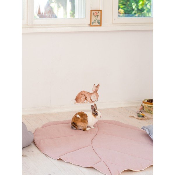 Heleroosa laste mängumatt Powder Pink - Moi Mili-image-2