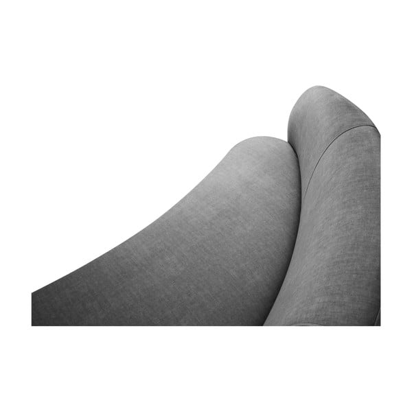 Hall sametist asümmeetriline diivan , paremal pool Debbie - Mazzini Sofas-image-4