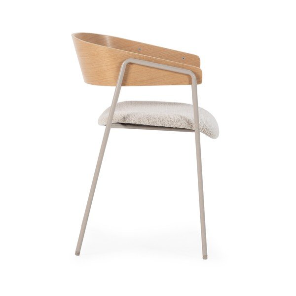 Helehallid-naturaalse polsterdusega söögitoolid käetugedega, 2 tk komplektis Cora - MOME-image-4