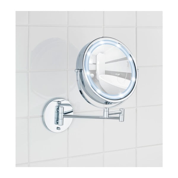Kosmeetikapeegel valgusega/suurendav ø 17,5 cm – Wenko-image-1
