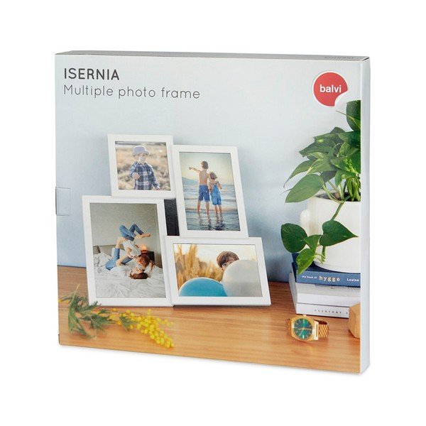 Valge pildiraam 4 fotole Isernia - Balvi-image-1