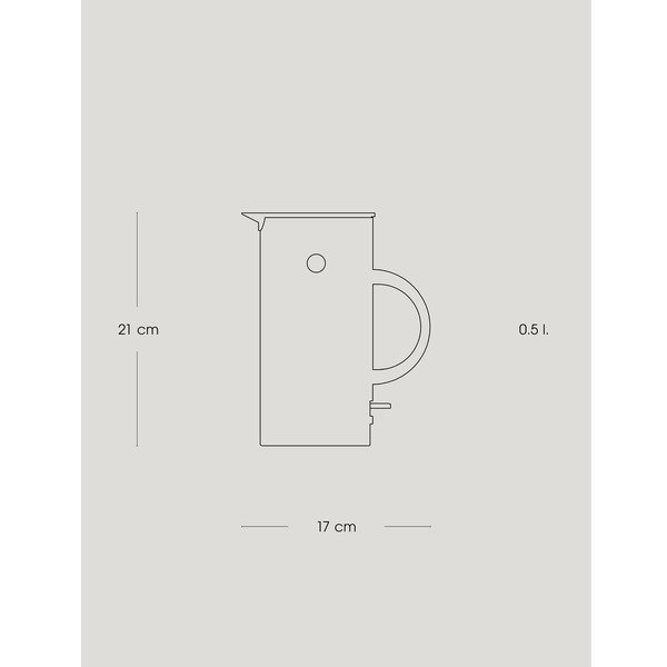 Must plastmassist veekeetja 500 ml EM77 - Stelton-image-3
