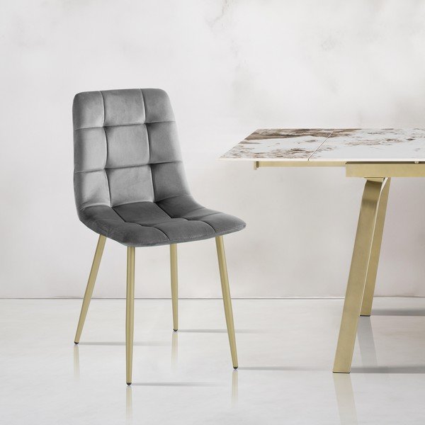 Hallid sametist söögitoolid 2tk komplektis Faffy - Tomasucci-image-1