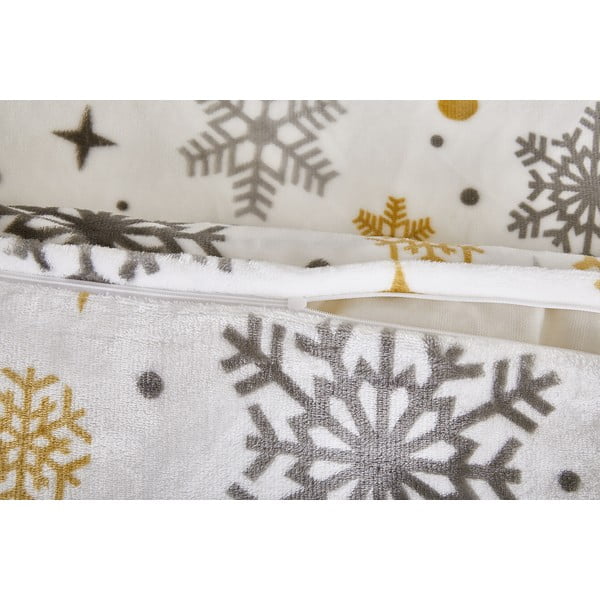 Kreem mikroplüüsist voodipesu üheinimesevoodile 140x200 cm Magic - My House-image-2