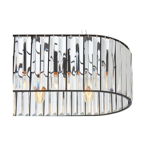 Metallist ripplamp klaasist varjuga Akiko - Premier Housewares-image-4