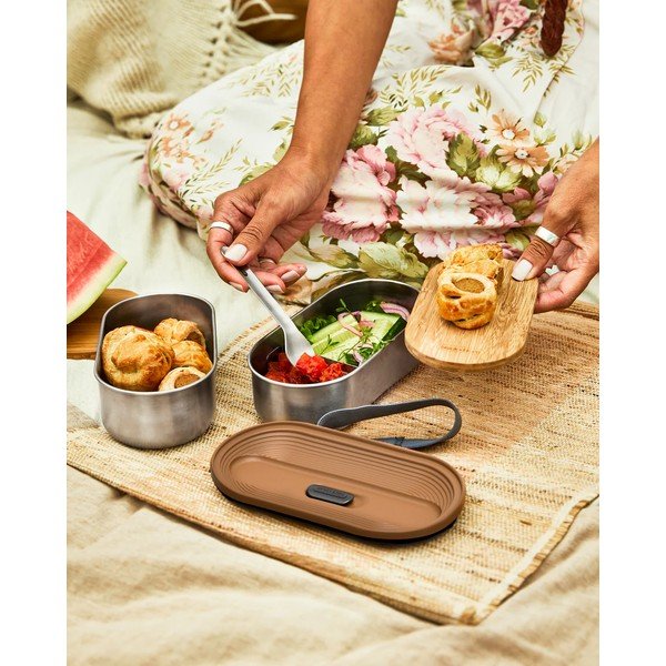 Jagatud suupistekarp 2 tk Bento - Black + Blum-image-3