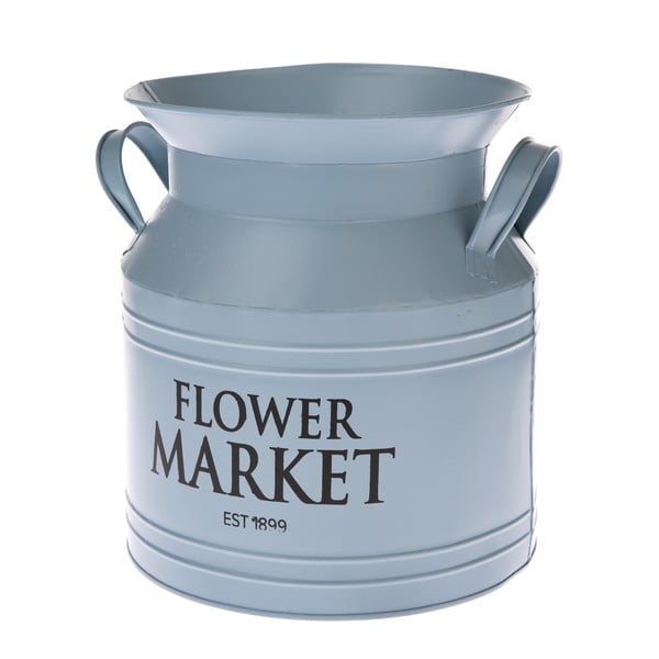 Sinine metallist lillepott Flower Market, ø 20 cm - Dakls