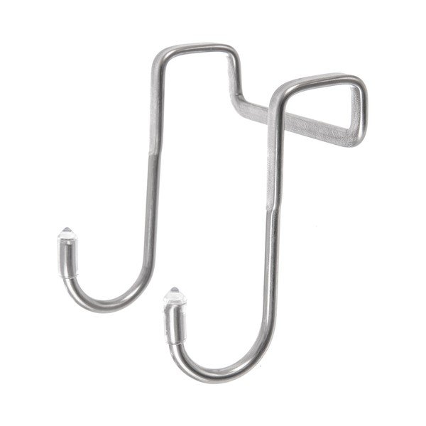 Hõbedased roostevabast terasest riputuskonksud 2 tk komplektis  - Orion