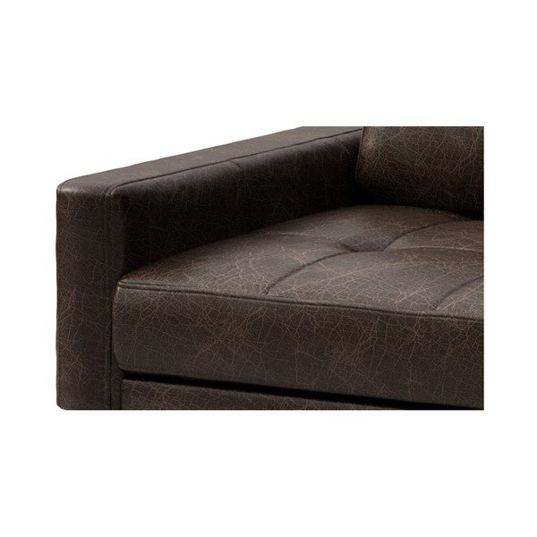 Tumepruun nahast diivan Tufted, 173 cm Musso - MESONICA-image-4