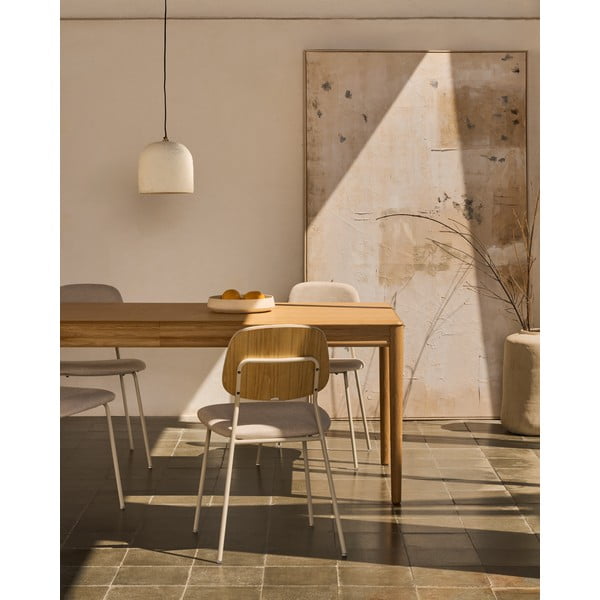 Pikendatav söögilaud tammespoonist pealispinnaga 90x200 cm Lenon - Kave Home-image-2