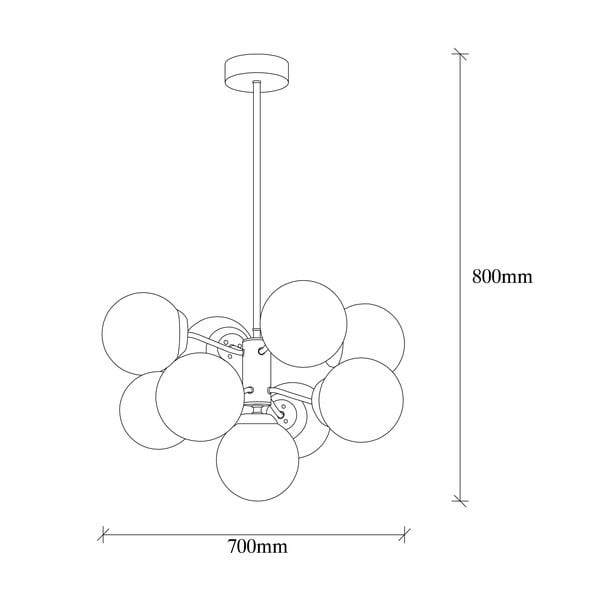 Valge-kuldse värvusega Mudoni riputus - Opviq lights-image-4