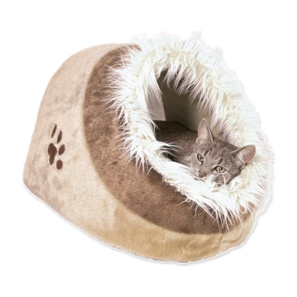 Beež plüüsist kassivoodi 35x26 cm – Trixie Minou – Plaček Pet Products-image-1