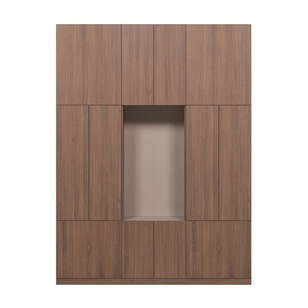 Modulaarne garderoob tumedas naturaalses värvitoonis 162x215 cm Build - WOOOD-image-2