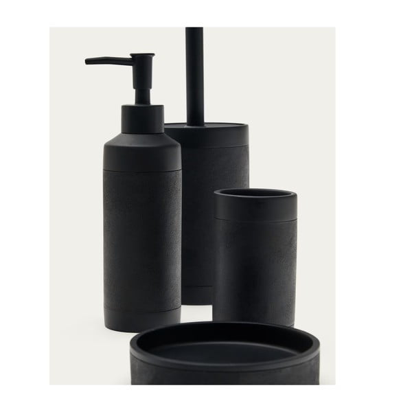 Must polüresiinist WC-hari Sisel - Kave Home-image-3