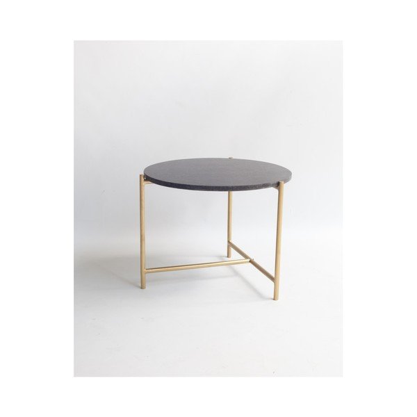 Mustast marmorist kohvilaud Velvet Atelier, ø 50 cm - Really Nice Things-image-2