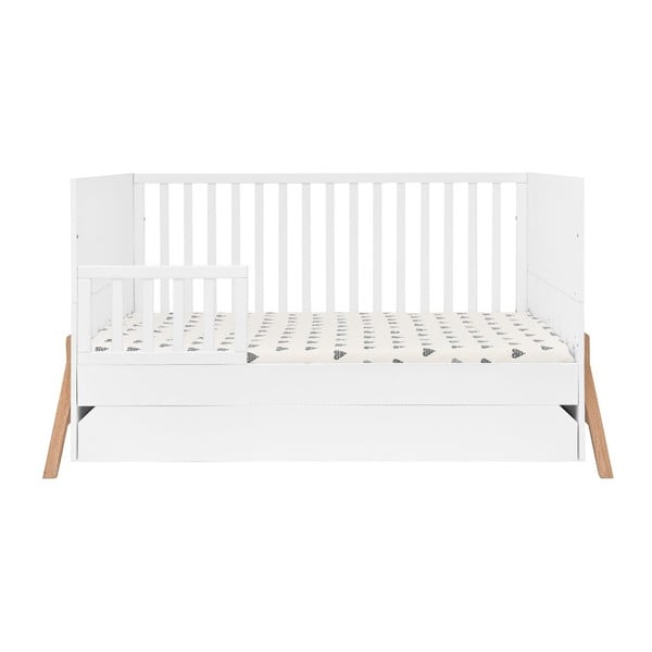 Valge võrevoodi sahtliga , 70 x 140 cm Lotta - BELLAMY-image-2