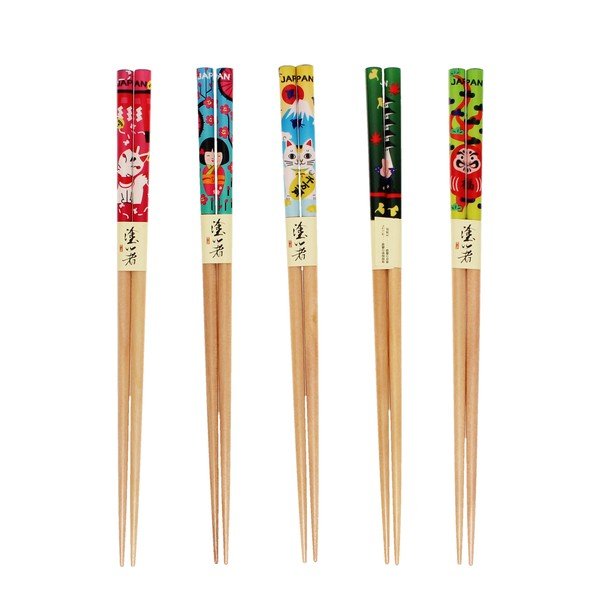 Puidust söögipulgad, 5-osaline komplekt Japanese Heritage - Rex London