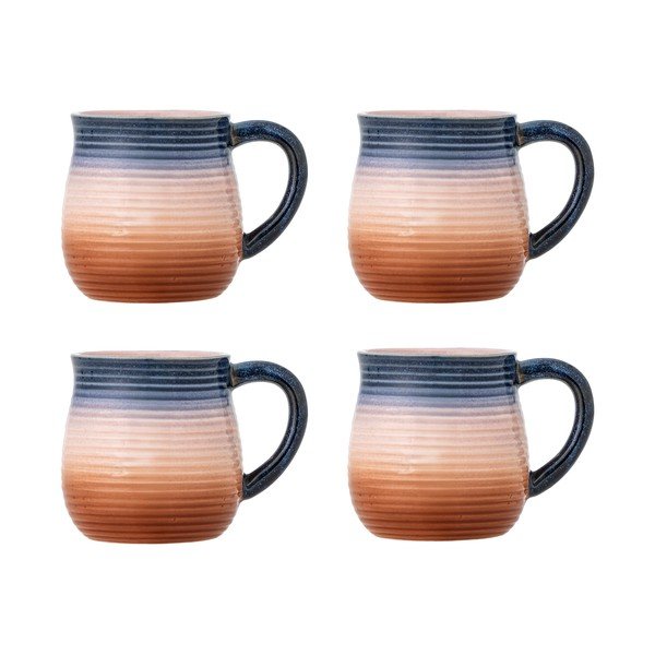 Sinised/oranžid keraamilised kruusid komplektis 4 tk 200 ml Tatum - Bloomingville