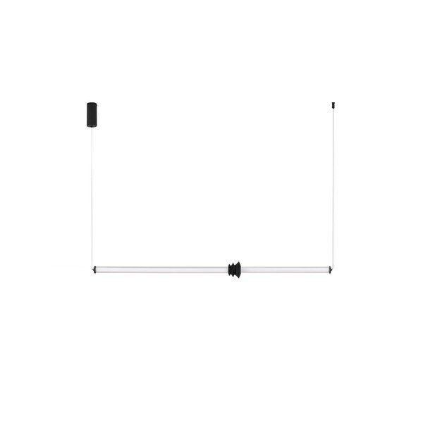 Mattmust keraamiline hämardatav LED-rippvalgusti akrüülklaasist varjuga Stalactite - Nova Luce