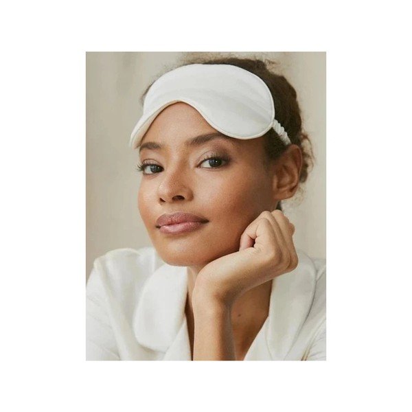 Valge siidist unemask White - slip-image-1