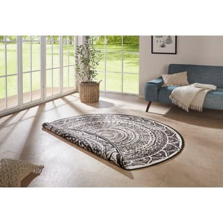 Must ja kreemjas välisvaip , ø 200 cm Siruma - NORTHRUGS