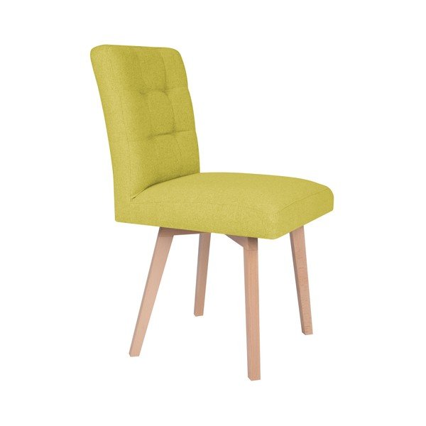 Žlutá jídelní židle Mazzini Sofas Tulip-image-4