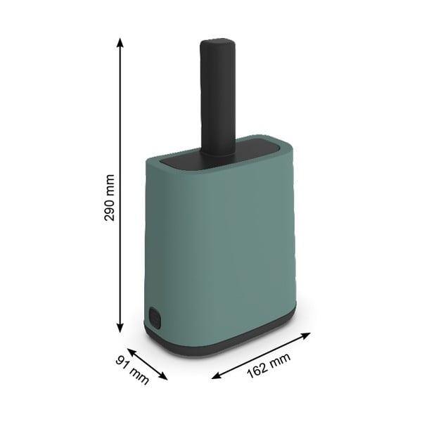 Roheline liivakasti kühvel koos hoidikuga 9x16 cm Biala – Rotho-image-3