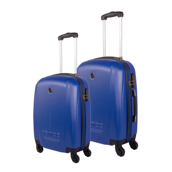 Sada 2 modrých cestovních kufrů na kolečkách Arsamar Collins