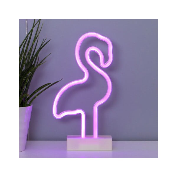 Růžová světelná LED dekorace Best Season Flamingo Neonlight
