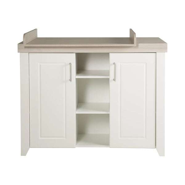 Valge jalakadekooriga mähkimislaud 120x98 cm Felicia – Roba-image-2