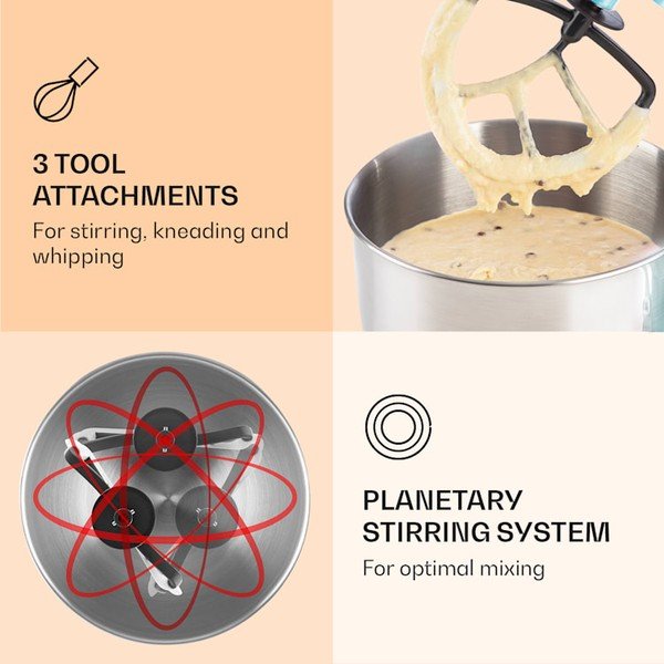 Pastelsinine köögikombain Bella Elegance - Klarstein-image-3