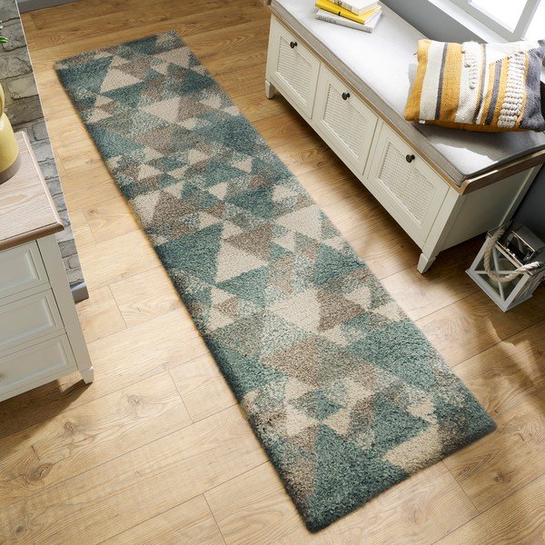 Sinine/halli värvi vaibajooksja 60x230 cm Nuru - Flair Rugs-image-1