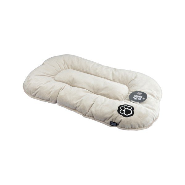 Beež seemisnahast koeravoodi 61x38 cm Flakes - Love Story-image-2