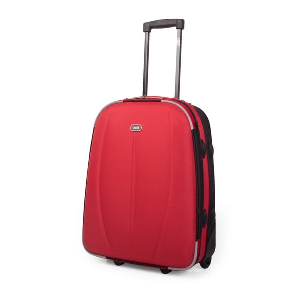 Červený cestovní kufr na kolečkách Arsamar Martin, výška 50 cm