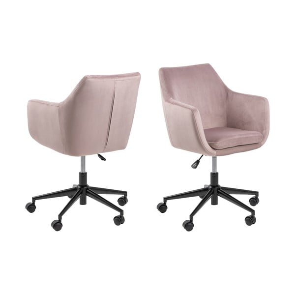 Roosa kontoritool Nora - Actona-image-4