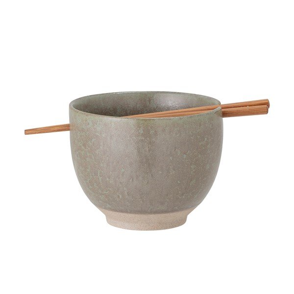 Hall savinõude kauss söögipulkadega , ø 13 cm Masami - Bloomingville-image-3