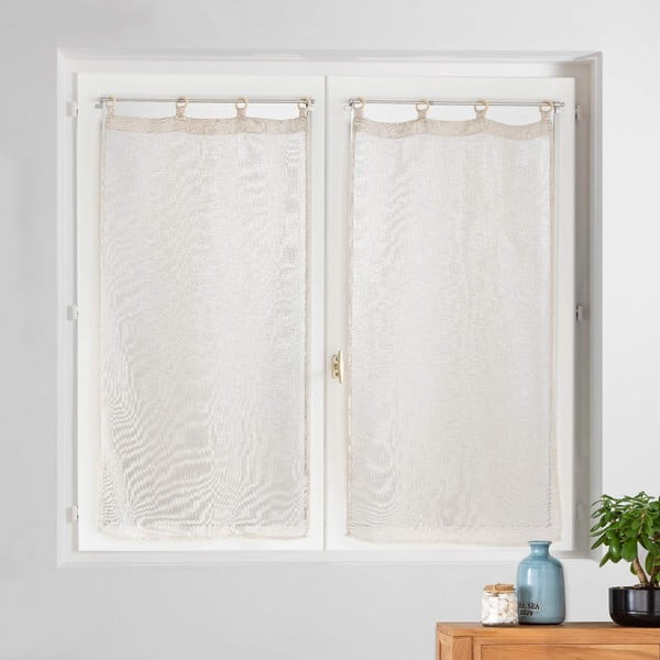 Beežid kardinad 2 tk komplektis 60x120 cm Minalisa - douceur d'intérieur-image-1